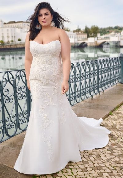 Gorgeous Lace Fit and Flare Bridal Gown with Detachable Train – TulleLux  Bridal Crowns & Accessories