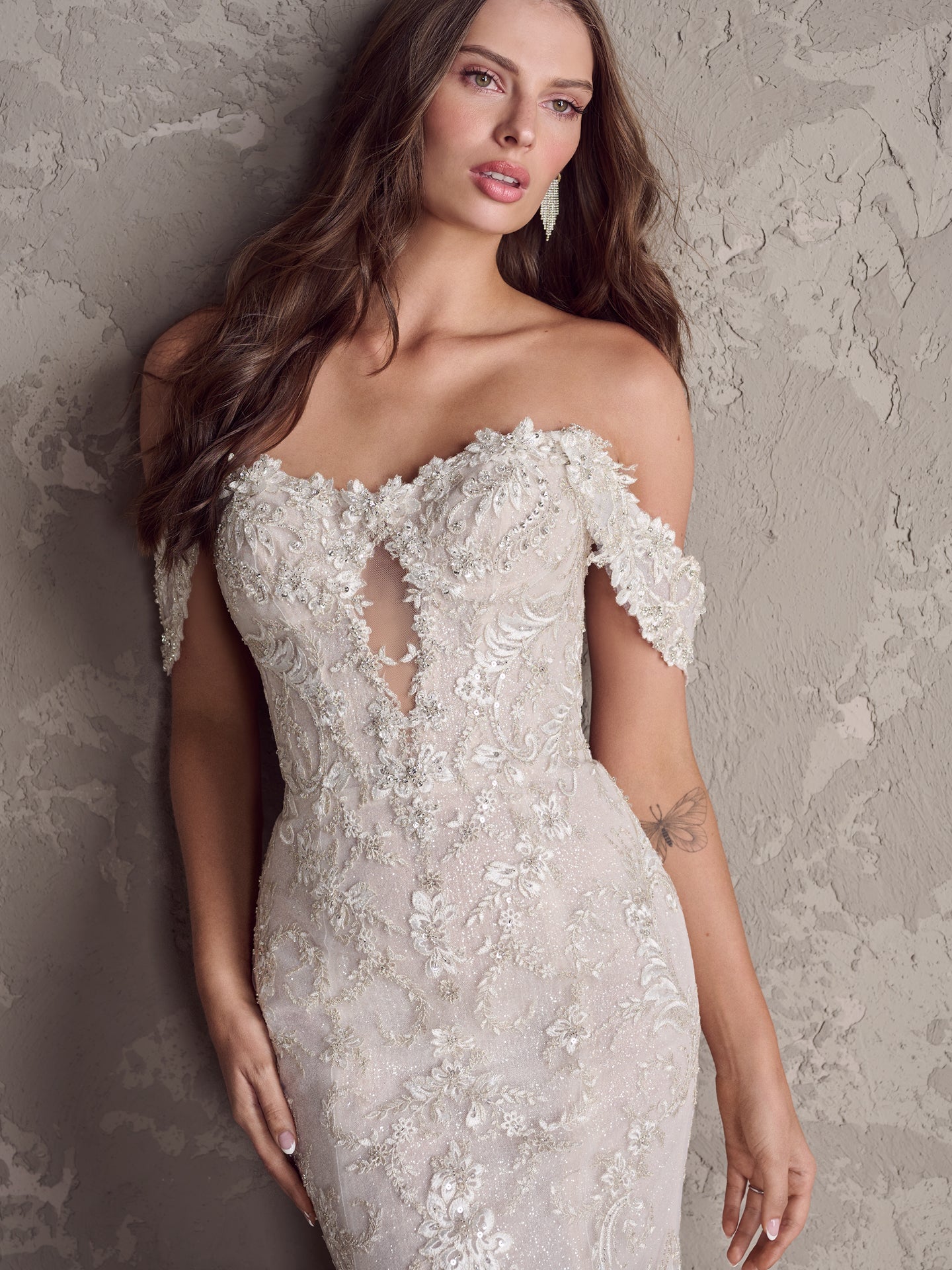 Romantic Off-the-Shoulder Fit-and-Flare Gown by Maggie Sottero - Image 3