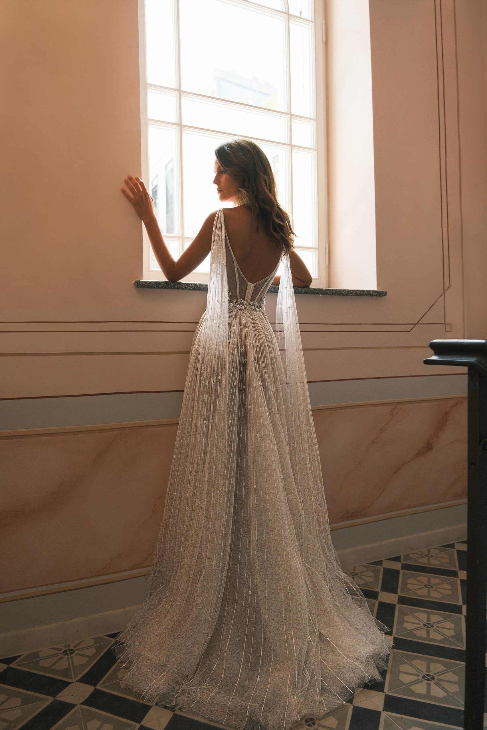Ethereal Tulle A-Line Gown by Neta Dover - Image 2