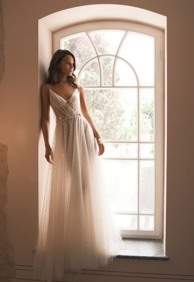 Ethereal Tulle A-Line Gown by Neta Dover