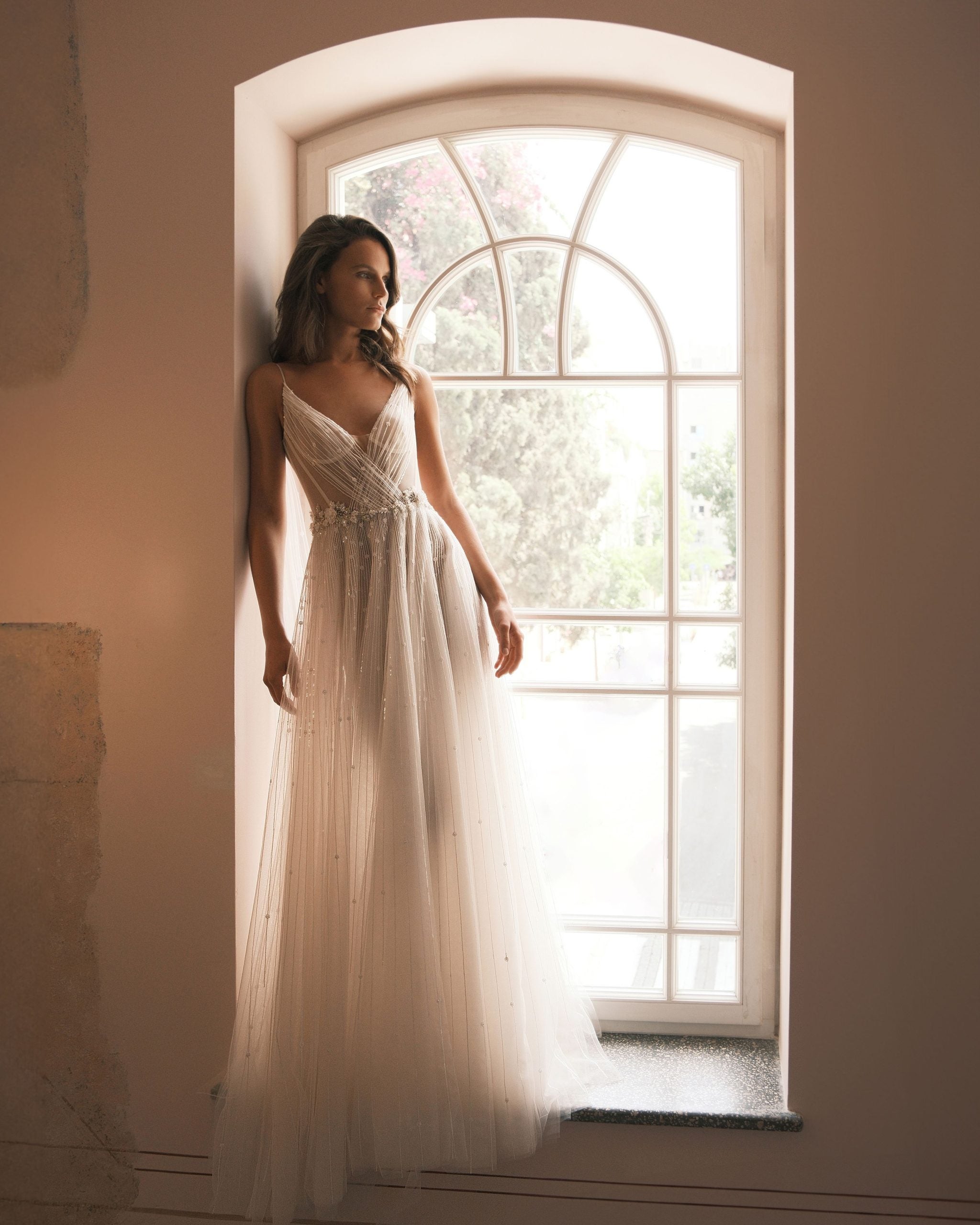 Ethereal Tulle A-Line Gown by Neta Dover - Image 1