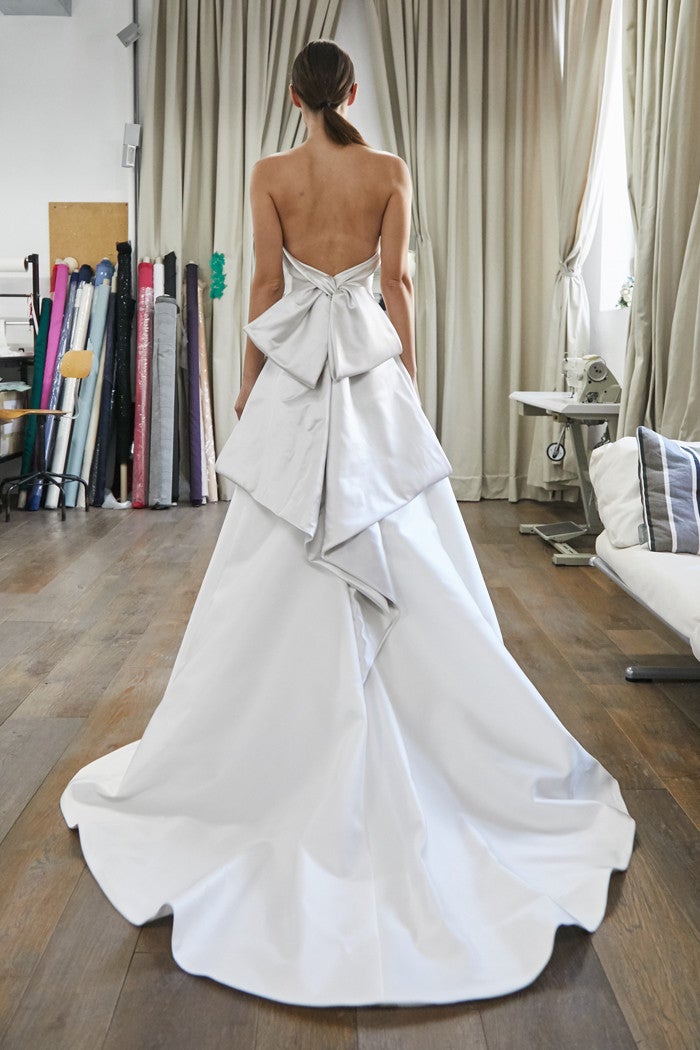 Chic And Classic Modified A-Line Gown With Bow by Peter Langner - Image 2