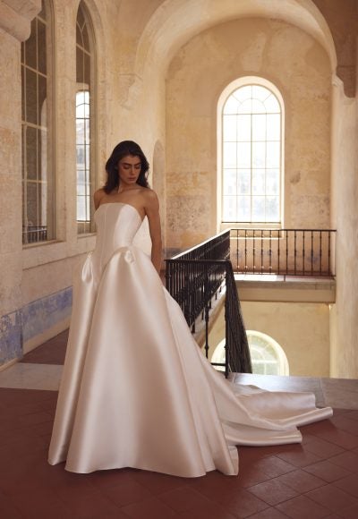 Simple Strapless Ball Gown by Love by Pnina Tornai