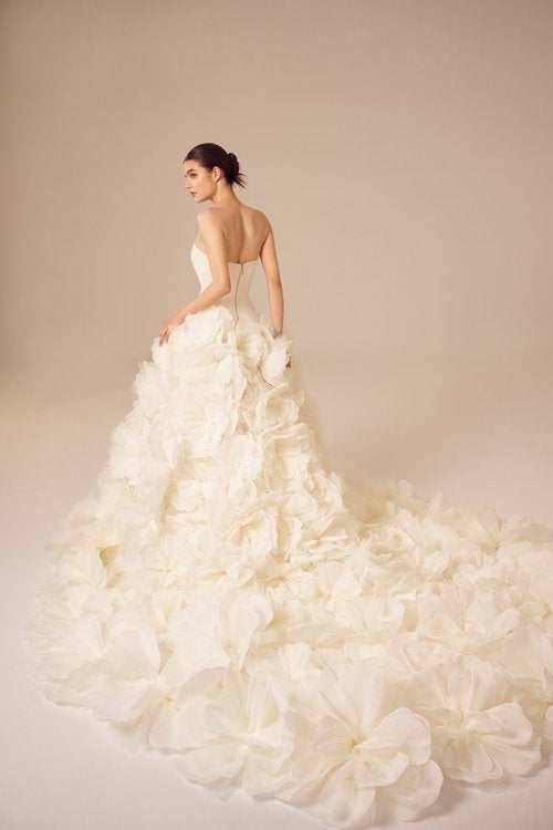 Grand 3D Floral Ball Gown by Nicole + Felicia - Image 2