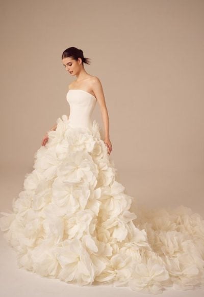 Grand 3D Floral Ball Gown by Nicole + Felicia