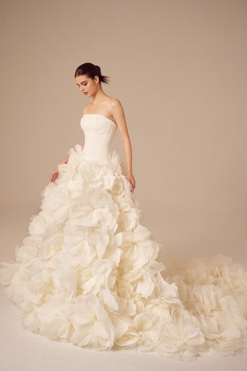 Grand 3D Floral Ball Gown by Nicole + Felicia - Image 1