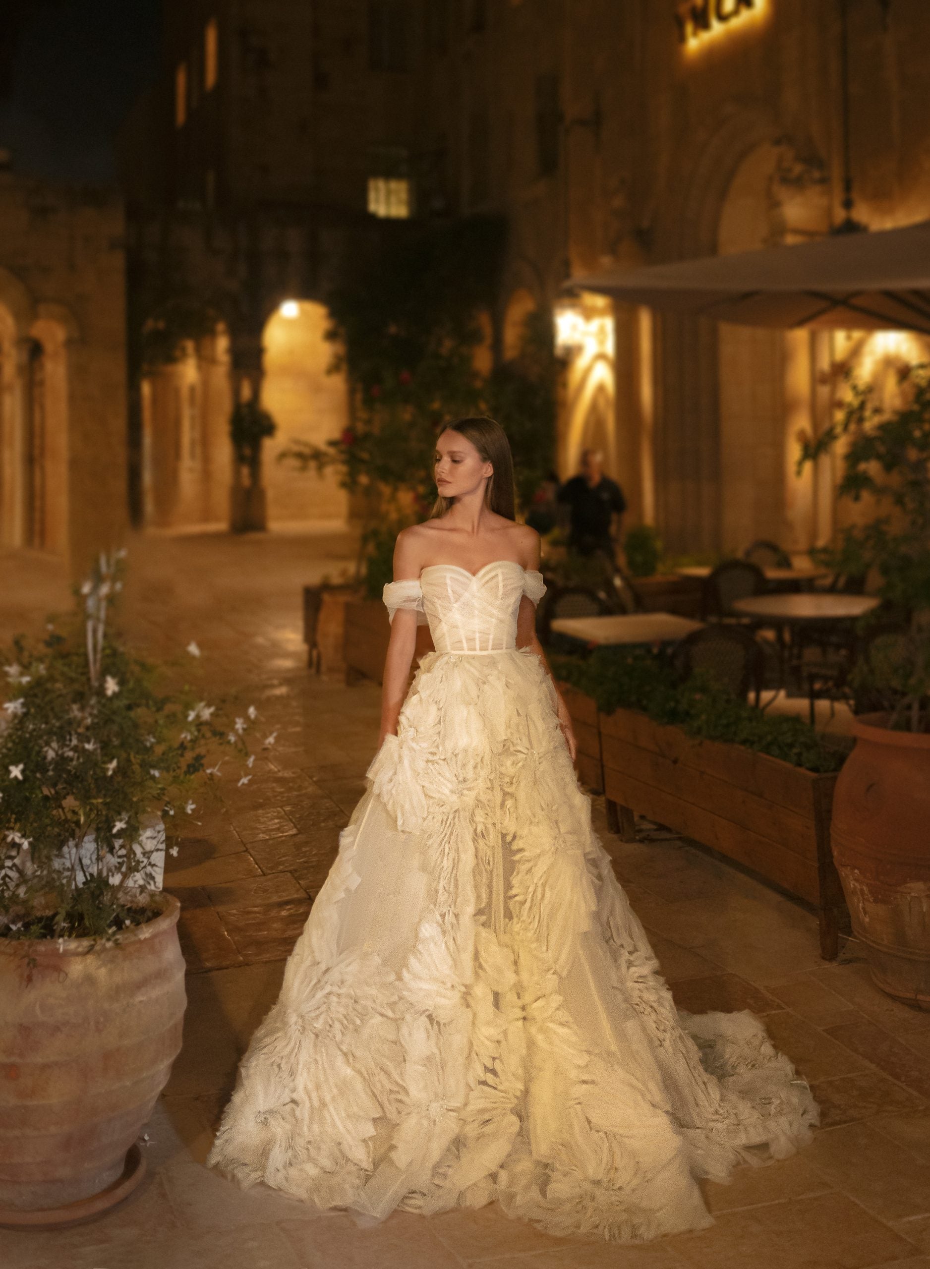 Unique Textured Silk Tulle Ball Gown | Kleinfeld Bridal