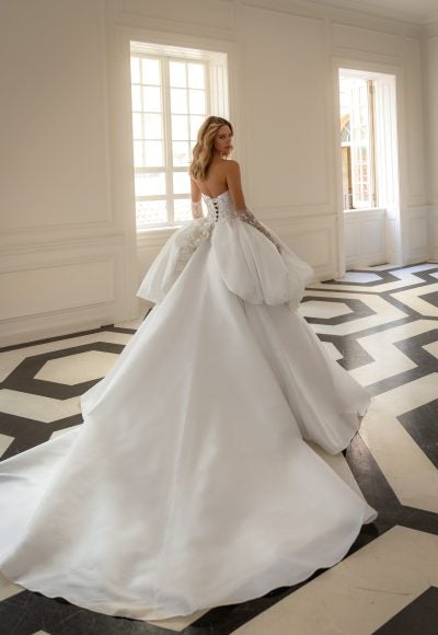 Dramatic And Sophisticated Embellished Silk Mikado Ball Gown by Pnina Tornai - Image 3