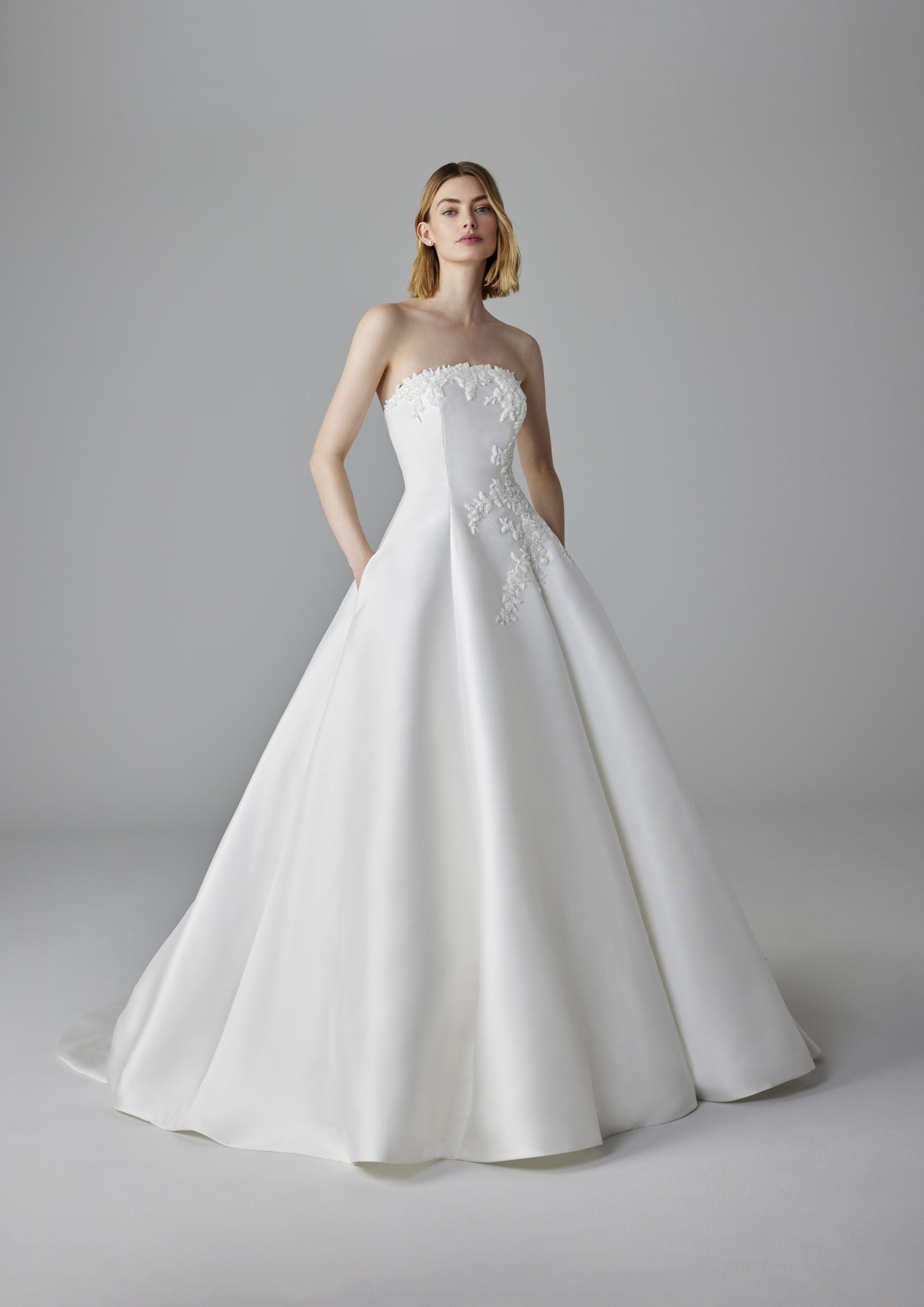 Strapless Silk Ball Gown With Pockets Kleinfeld Bridal