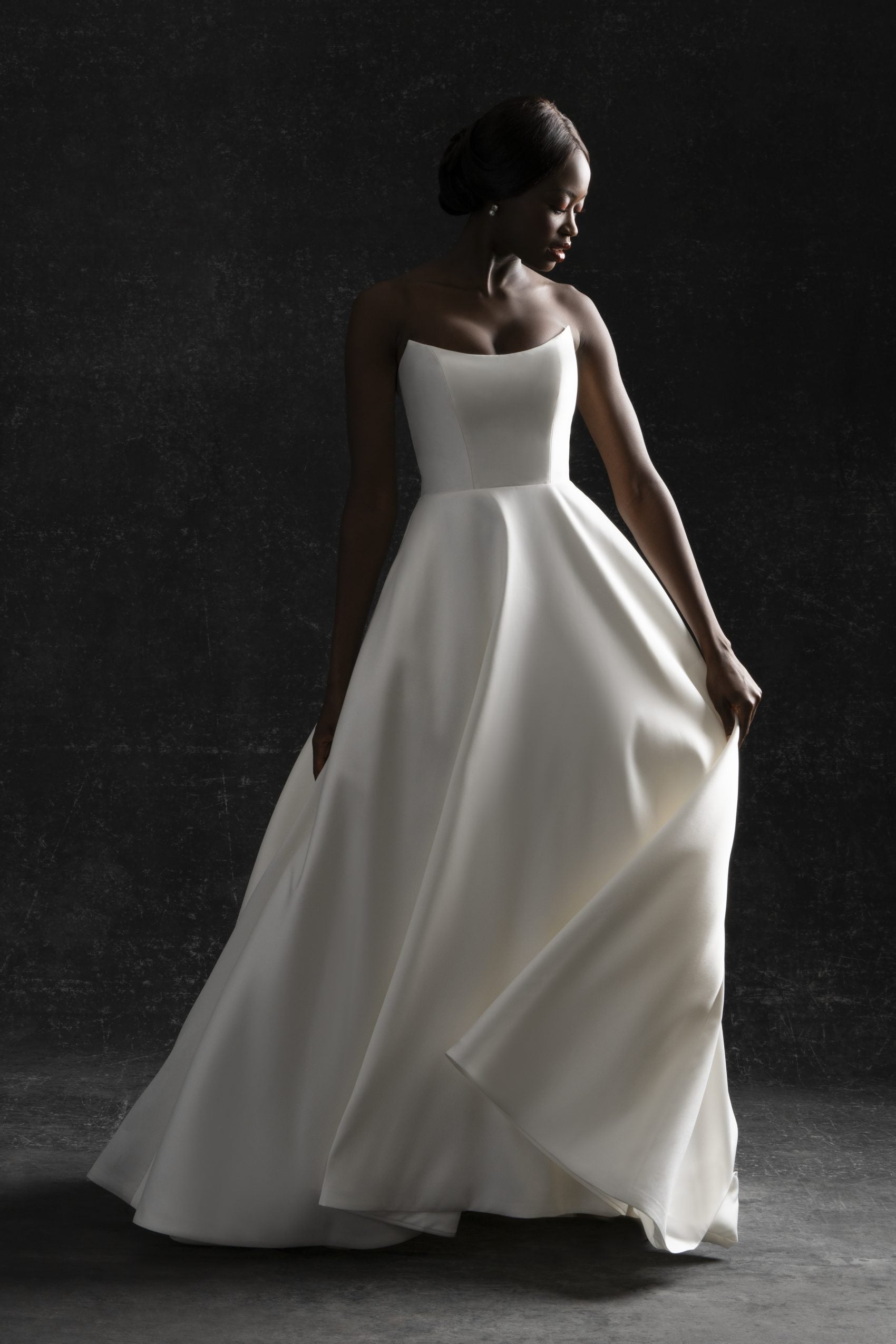 Cap Sleeve Silk Wedding Dress With Lace Overlay A-Line Cap-Sleeve
