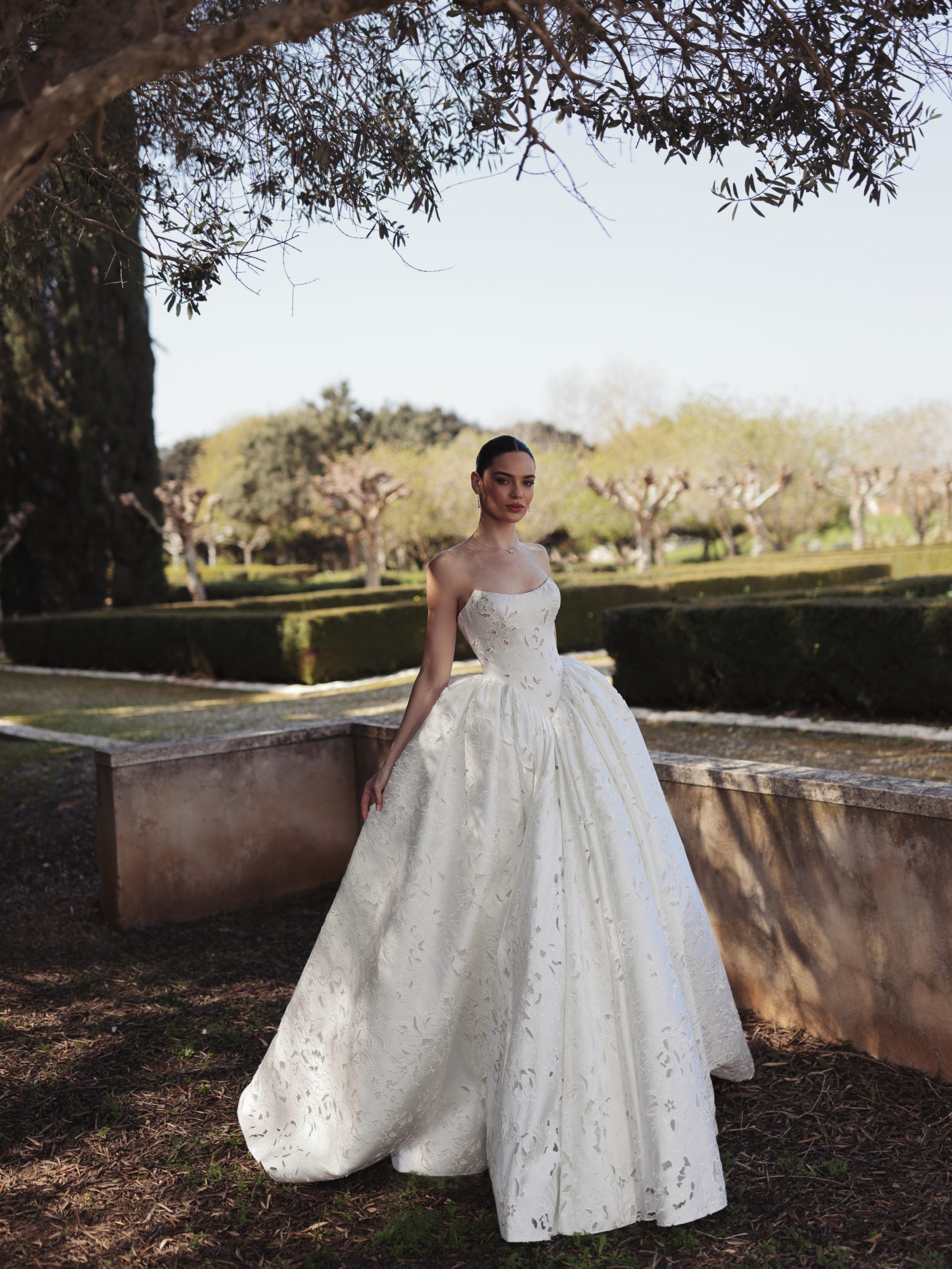 Romantic And Modern Eyelet Lace Ball Gown | Kleinfeld Bridal