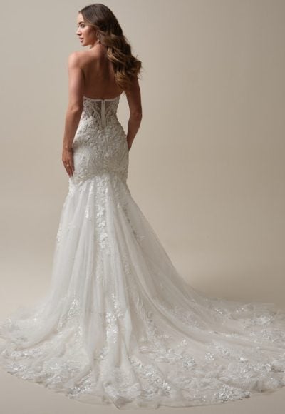 Romantic Off-The-Shoulder Fit-And-Flare Wedding Dress by Maggie Sottero - Image 4