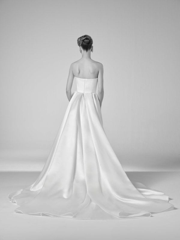 Chic and Sophisticated Satin Sheath Wedding Dress by Viktor & Rolf - Image 2
