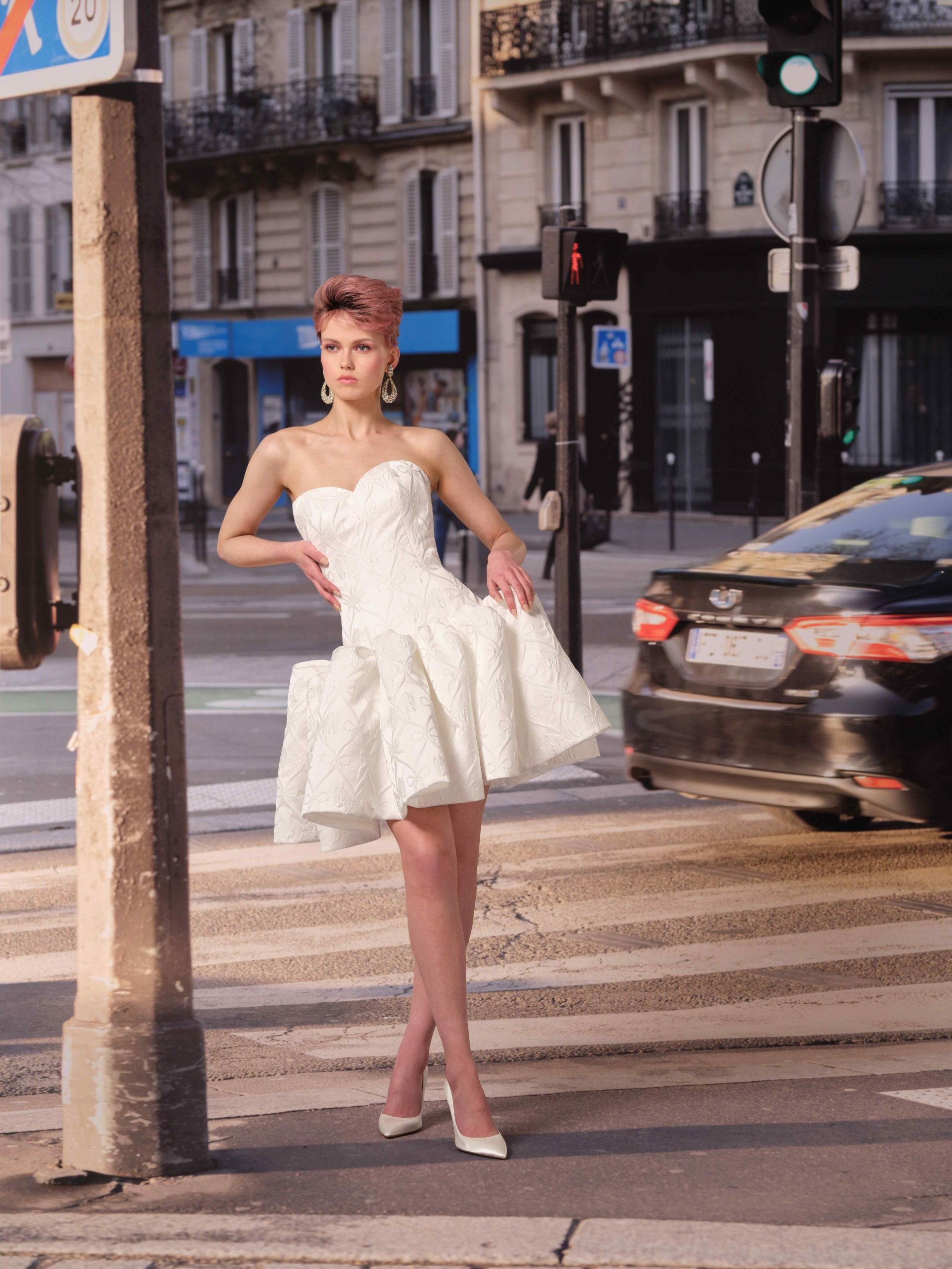 パーティードレス GANISONG Bridal Waltz Mini Dress White GANISONG Bridal Waltz Mini Dress ガルニソング MUSINSA公式