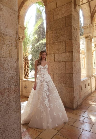 Chic And Romantic Floral-Embroidered Ball Gown by Love by Pnina Tornai