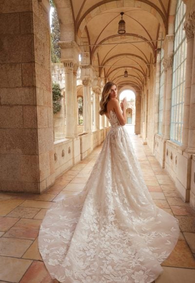 Chic And Romantic Floral-Embroidered Ball Gown by Love by Pnina Tornai - Image 3