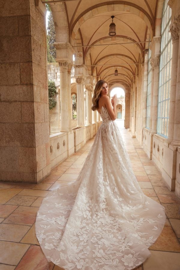 Chic And Romantic Floral-Embroidered Ball Gown by Love by Pnina Tornai - Image 3