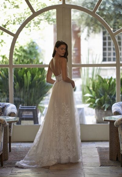 Ethereal And Romantic Tulle A-Line Wedding Dress With Open Back by Arava Polak - Image 2