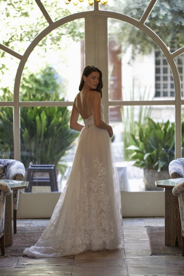 Ethereal And Romantic Tulle A-Line Wedding Dress With Open Back by Arava Polak - Image 2