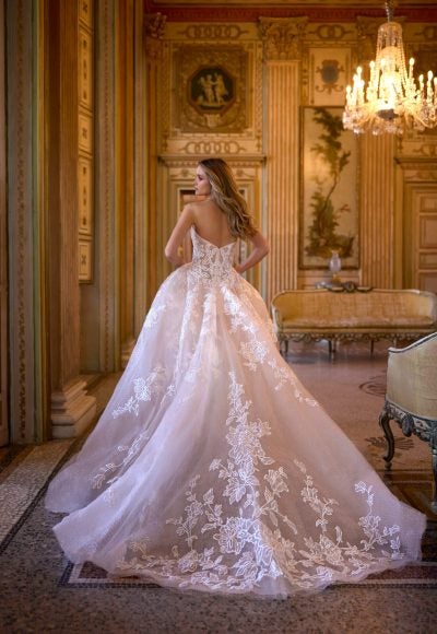 Sparkly Floral-Embroidered Tulle Ball Gown by Randy Fenoli - Image 2