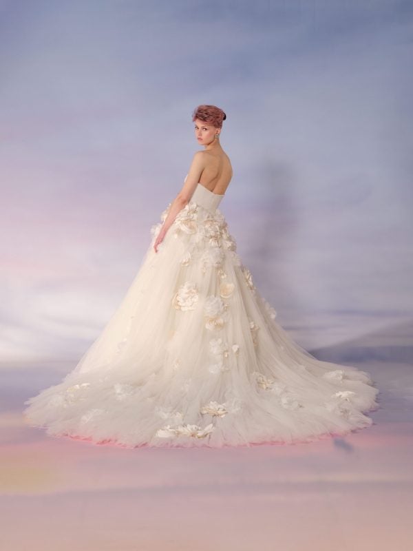 Dramatic 3D Floral Tulle Ball Gown by Viktor & Rolf - Image 2