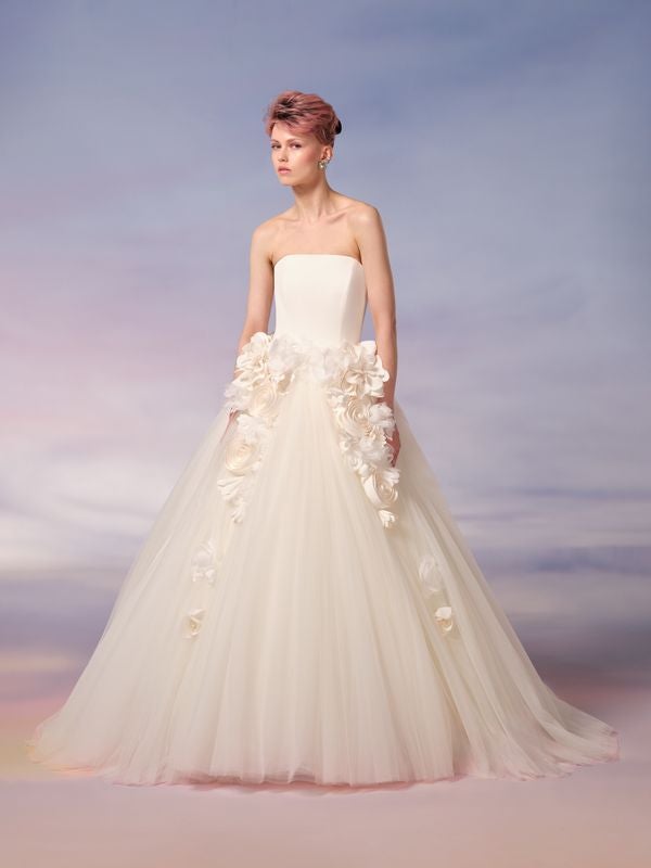 Dramatic 3D Floral Tulle Ball Gown by Viktor & Rolf - Image 1