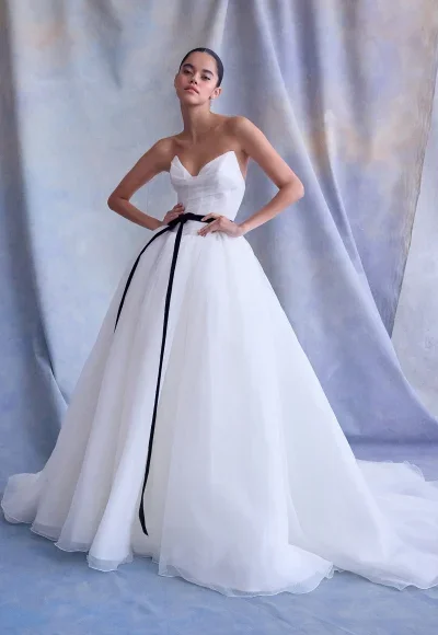 Romantic And Ethereal Silk Organza Drop-Waist Ball Gown by Ines by Ines Di Santo