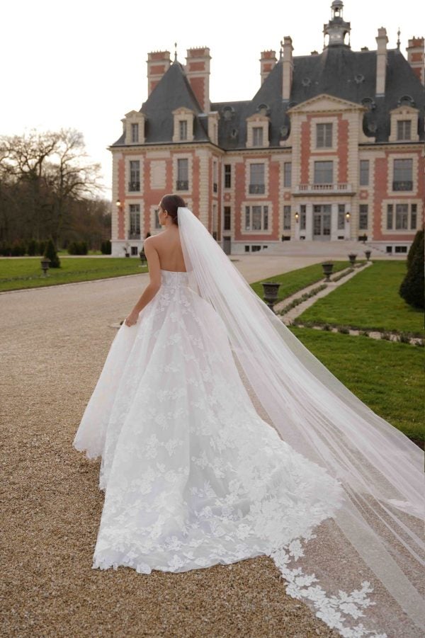 Strapless Floral-Embroidered Ball Gown by Lee Petra Grebenau - Image 2