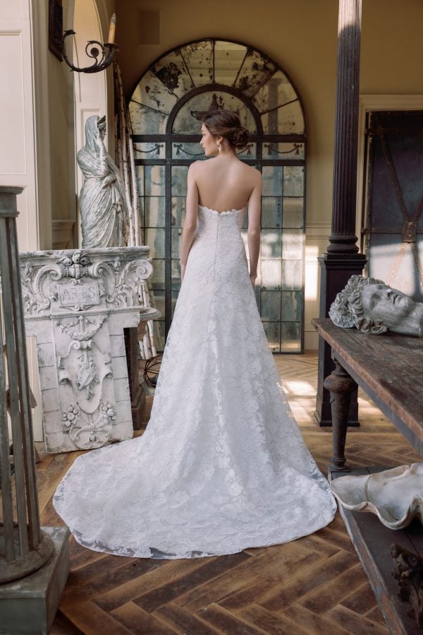 Plus-Size Chic And Romantic Lace Modified A-Line Wedding Dress by Sareh Nouri - Image 2