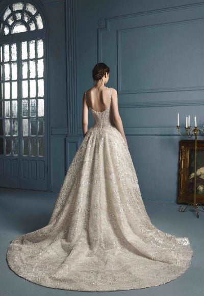 Fully-Embellished Fit-And-Flare Wedding Dress With Overskirt by Tony Ward - Image 2