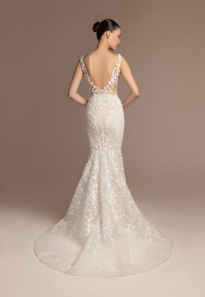 Plus-Size Romantic And Elegant Floral Embroidered Fit-and-Flare Wedding Dress With Open Back by Tony Ward - Image 2