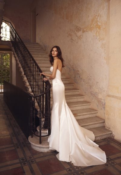 Chic And Simple Strapless Fit-and-Flare Wedding Dress by Love by Pnina Tornai - Image 2