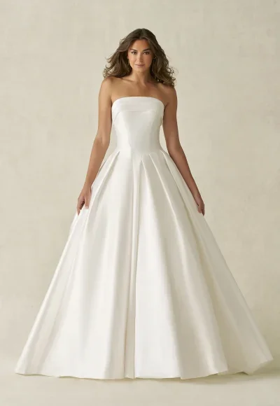 Strapless Ball Gown With Sculpted Basque Waist by Allure Bridals