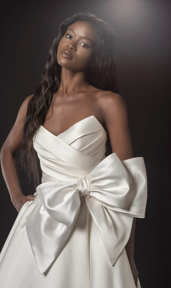 Plus-Size Sweetheart Strapless Ball Gown With Bow by Pnina Tornai - Image 2