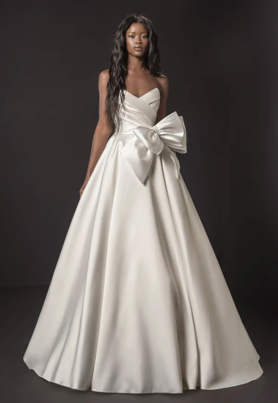 Plus-Size Sweetheart Strapless Ball Gown With Bow by Pnina Tornai