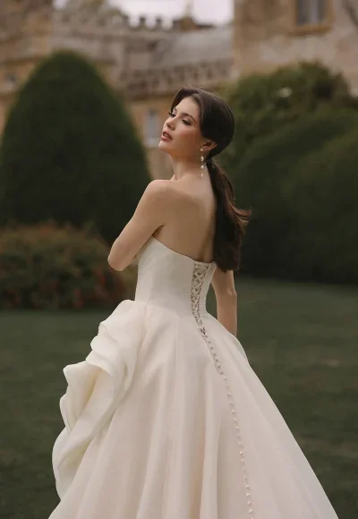 Timeless Ball Gown With Sculpted Basque Waist by Disney Fairy Tale Weddings Collection - Image 2