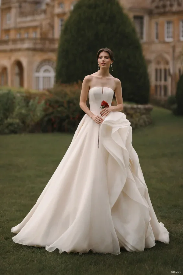 Timeless Ball Gown With Sculpted Basque Waist by Disney Fairy Tale Weddings Collection - Image 1