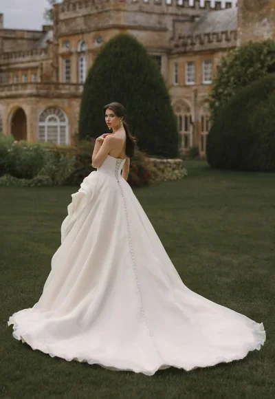 Timeless Ball Gown With Sculpted Basque Waist by Disney Fairy Tale Weddings Collection - Image 3