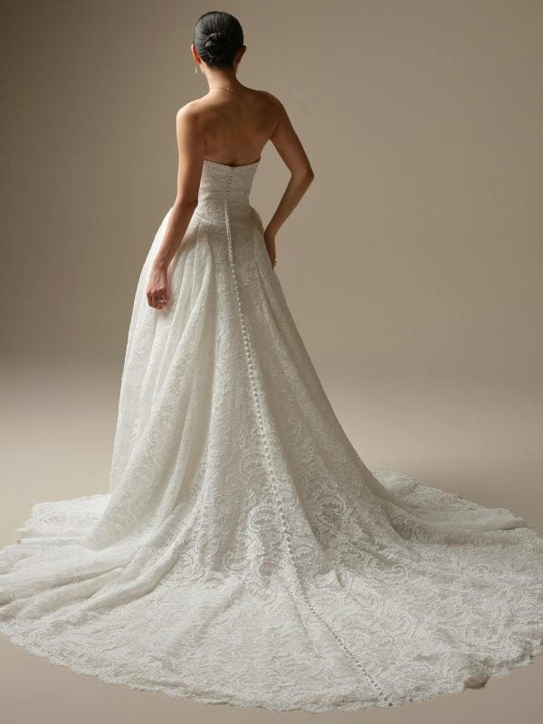 Ethereal All Over Lace A-Line Wedding Dress by Maggie Sottero - Image 4