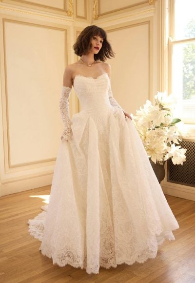 Ethereal All Over Lace A-Line Wedding Dress by Maggie Sottero