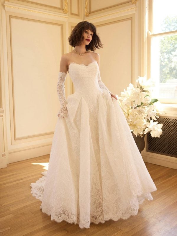 Ethereal All Over Lace A-Line Wedding Dress by Maggie Sottero - Image 1