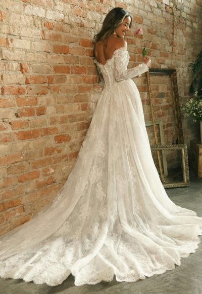 Romantic Lace Off-The-Shoulder Ball Gown by Maggie Sottero - Image 3