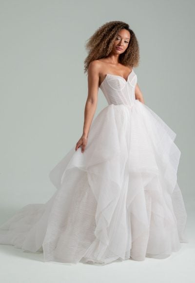 Whimsical And Romantic Tiered Tulle Ball Gown by Hayley Paige