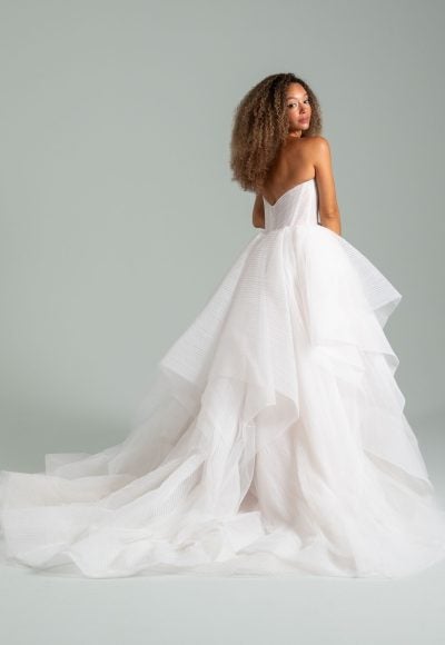 Whimsical And Romantic Tiered Tulle Ball Gown by Hayley Paige - Image 2