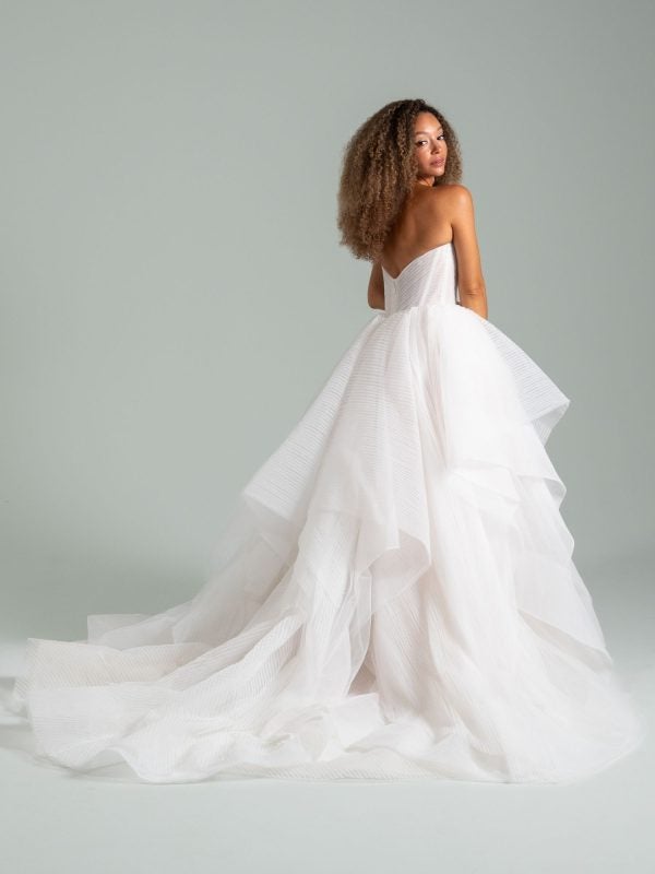 Whimsical And Romantic Tiered Tulle Ball Gown by Hayley Paige - Image 2
