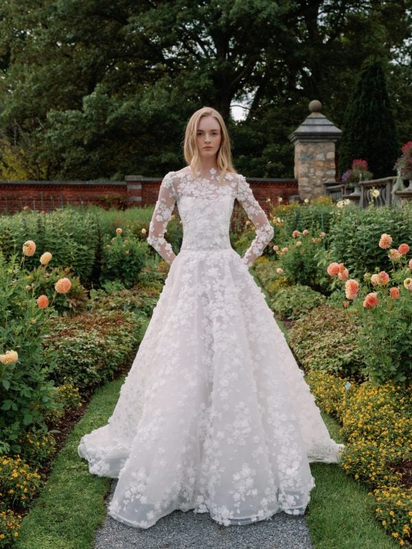 Floral Filled Ball Gown With Detachable Bolero by Sareh Nouri - Image 2