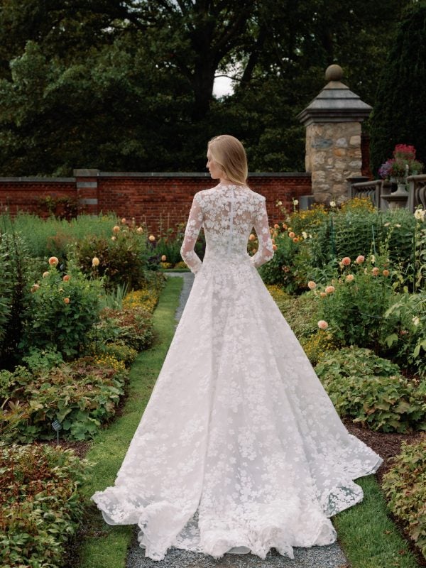 Floral Filled Ball Gown With Detachable Bolero by Sareh Nouri - Image 3