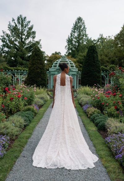 Floral And Lace A-Line Wedding Dress by Sareh Nouri - Image 2