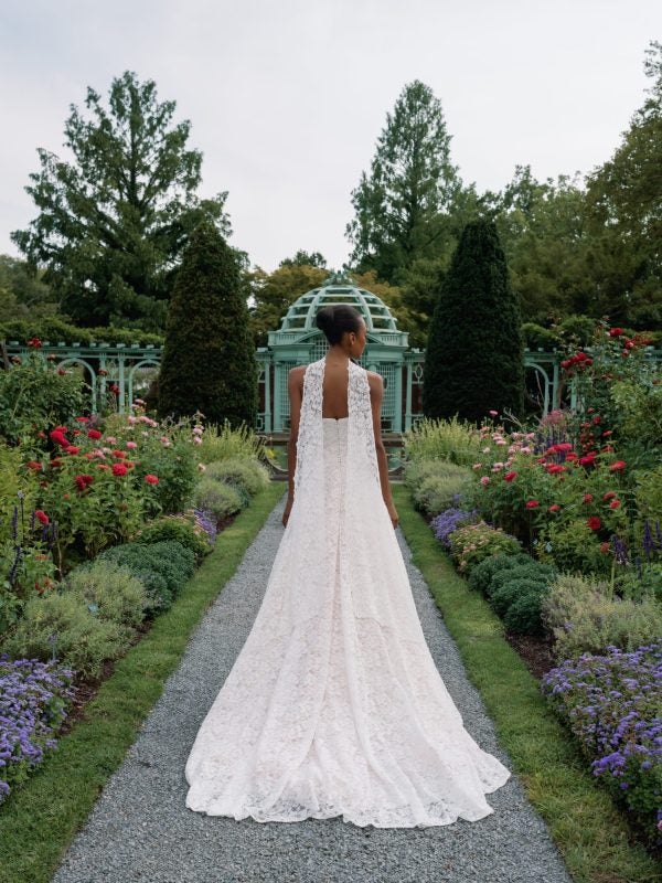 Floral And Lace A-Line Wedding Dress by Sareh Nouri - Image 2