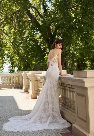 Plus-Size Modern And Unique Sheath Wedding Dress With Detachable Overskirt by Maggie Sottero - Image 4